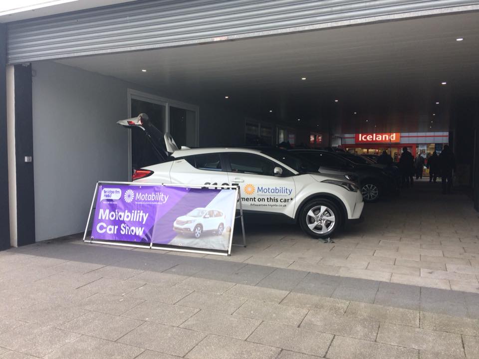 Motability Car Show Bridgend Shopping Centre